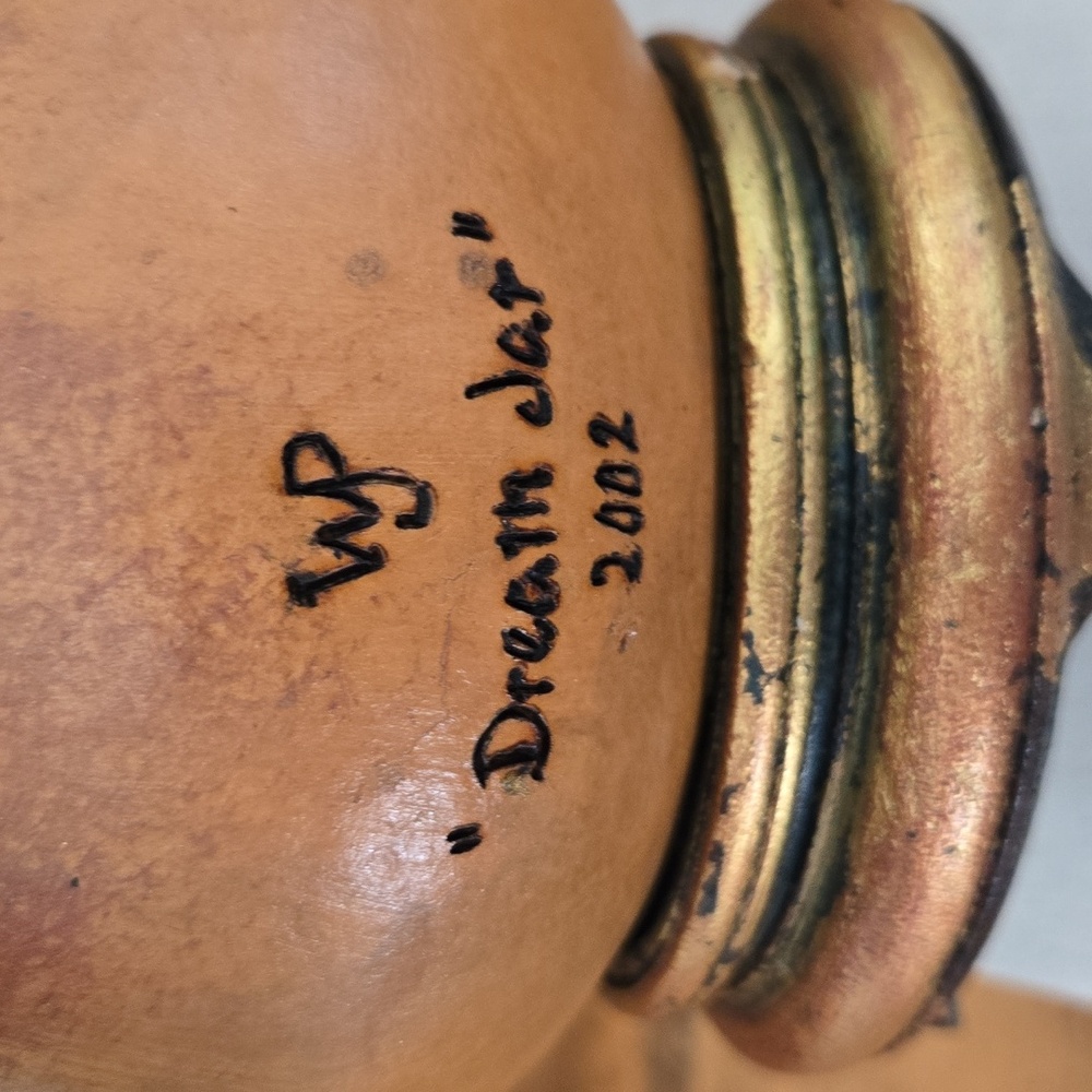 Whitney Johnson Peckman Gourd Art Dream Jar 2002 - Picture 7 of 8